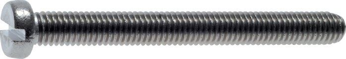 Exemplarische Darstellung: Zylinderschraube mit Schlitz DIN 84 / ISO 1207 (Edelstahl A2)