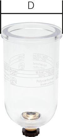 Exemplarische Darstellung: Ersatz-Behälter für Filter & Filterregler - Mini & Standard, Typ BDF 33