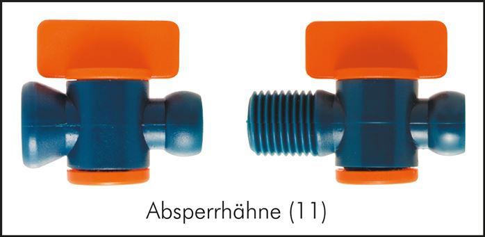Exemplarische Darstellung: Kühlmittel-Gelenkschlauchsystem - Cool-Line 1/2", Absperrhähne