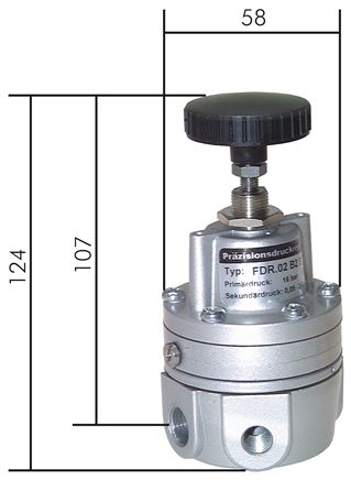 Exemplarische Darstellung: Hochleistungs-Präzisionsdruckregler, Baureihe 1