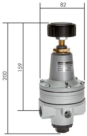 Exemplarische Darstellung: Hochleistungs-Präzisionsdruckregler, Baureihe 2