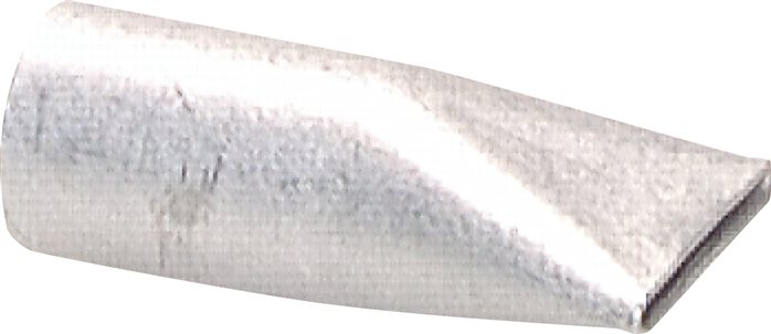 Exemplarische Darstellung: Kühlmittelschlauch aus Metall, Flachdüse