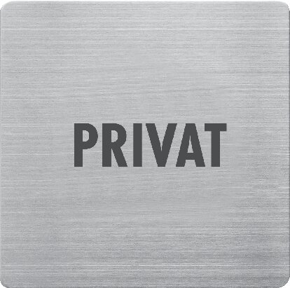 Exemplarische Darstellung: Hinweisschild "Privat"